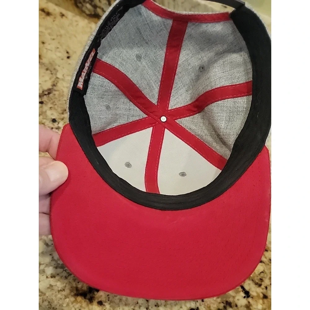 Marvel Deadpool Hat Cap Adult Snapback Red Black Gray Adjustable 100% Cotton